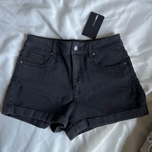Fashion Nova stretch denim mom shorts
